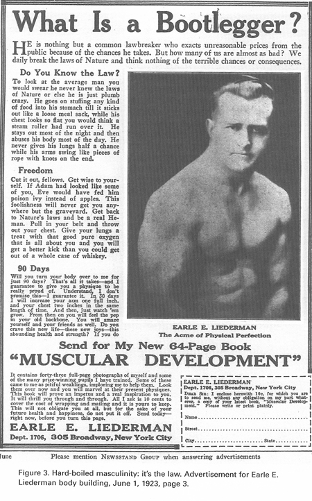 body building ad from The Black Mask